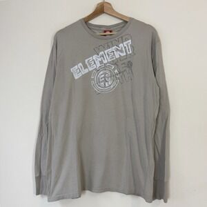 Vintage‎ Y2k Element Skateboarding Skate Grey Tee Shirt